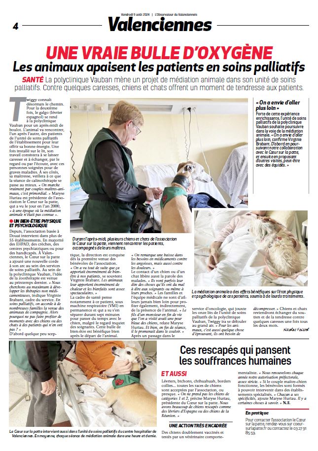 soins palliatifs animaux